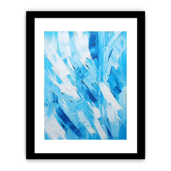 Abstract Blue Painting Framed Print