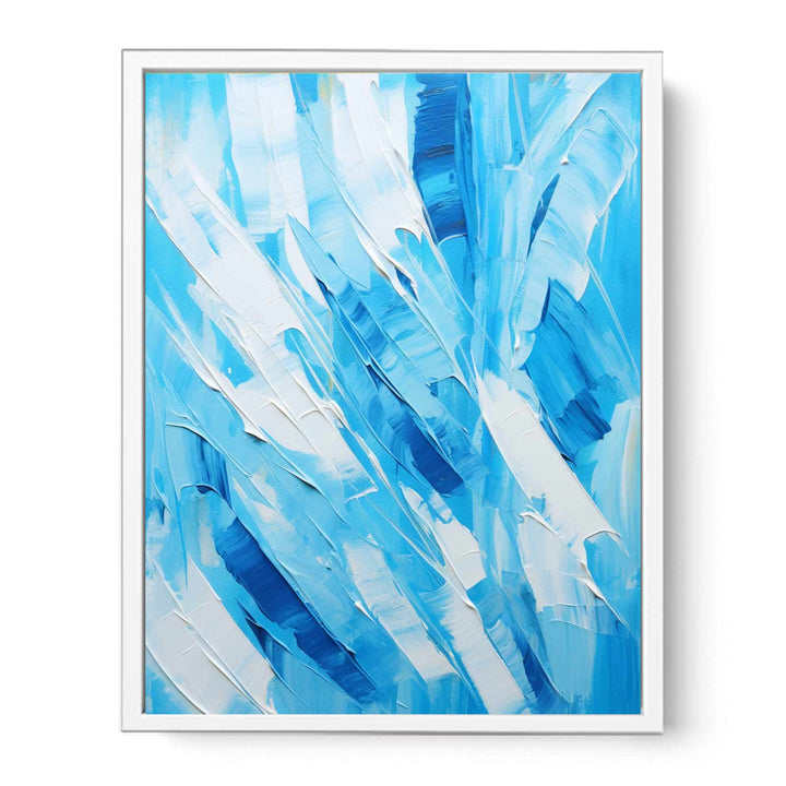 Abstract Blue Painting  Canvas Print