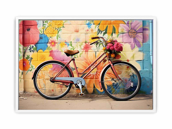 Modern Bicycle Art Painting  Canvas Print
