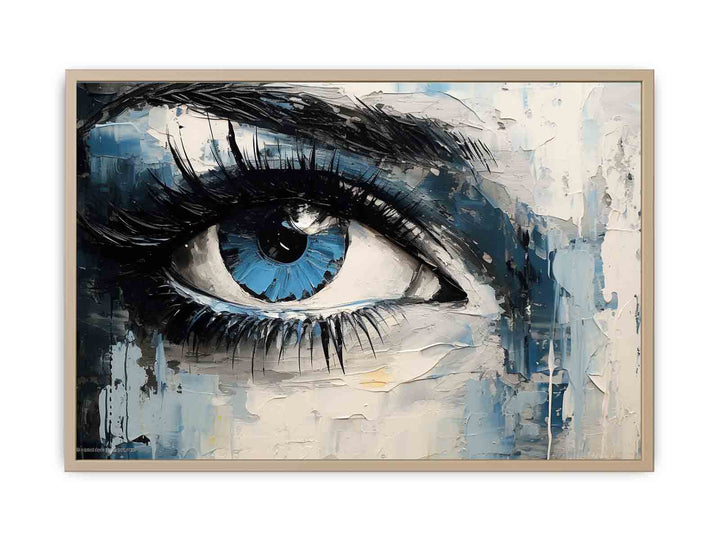 Eyes Modern Art Painting  Framed Print