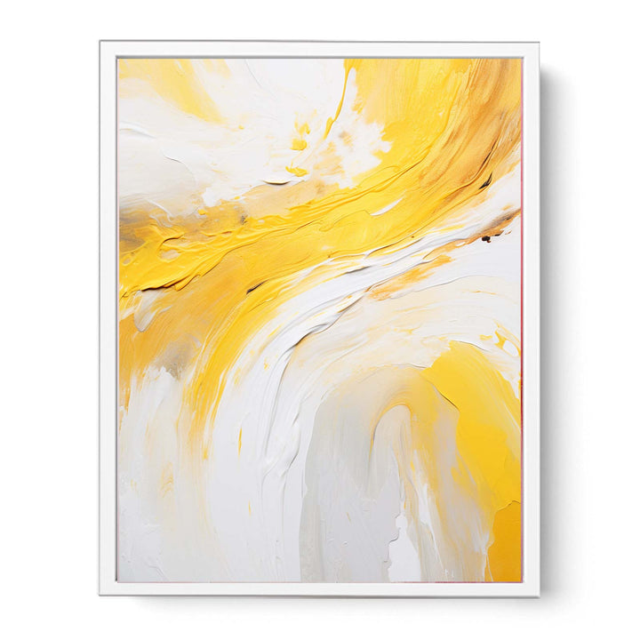 Yellow Knife Abstract Art Painting  Canvas Print