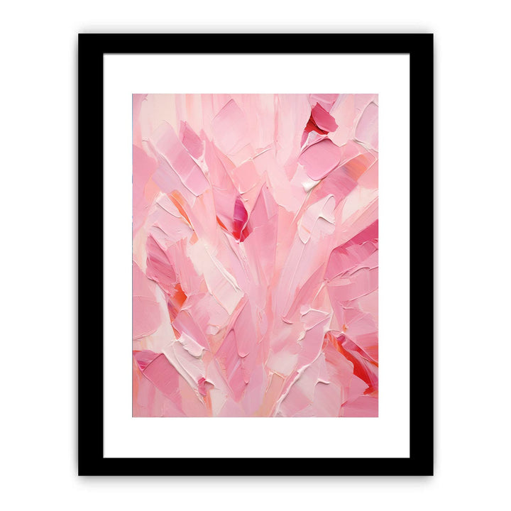 Pink Abstract Painting Framed Print