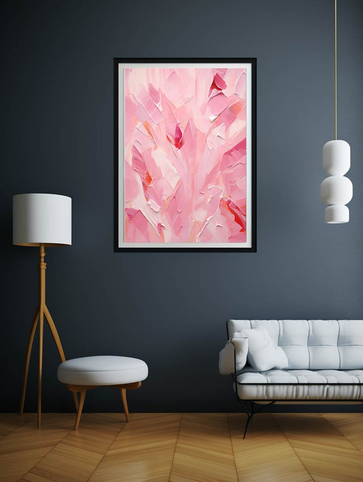 Pink Abstract Painting 