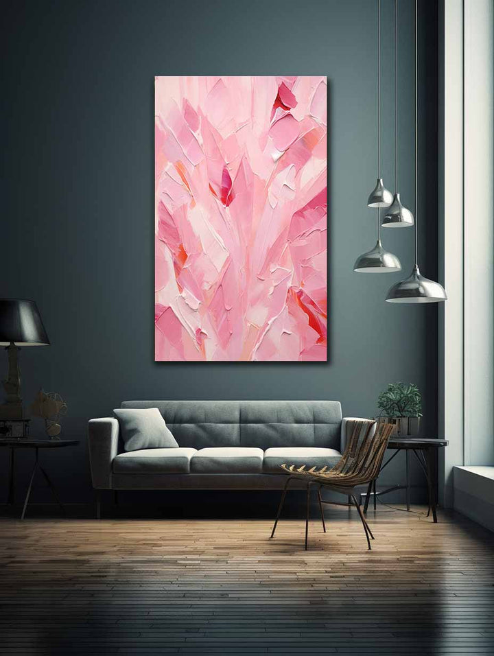 Pink Abstract Painting 