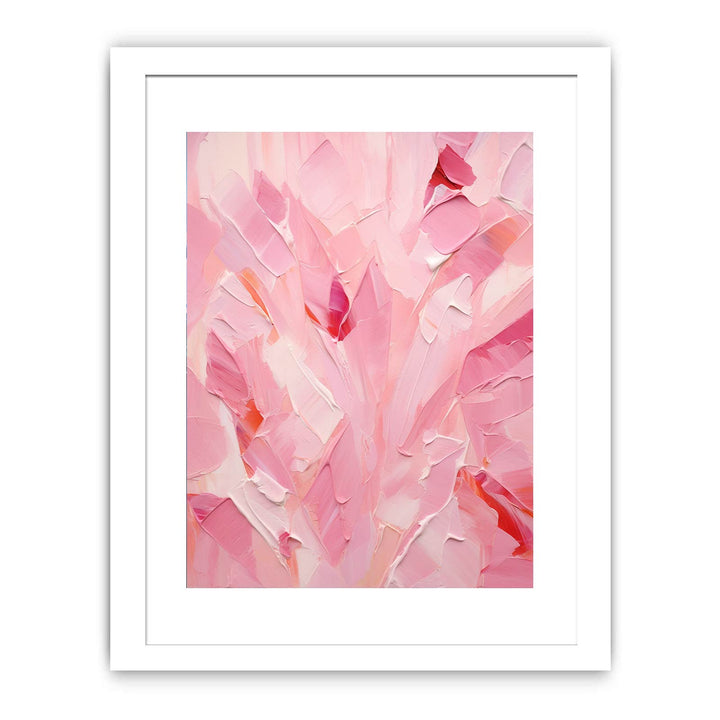 Pink Abstract Painting  Poster