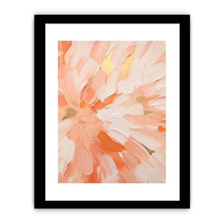 Peach Abstract Painting Framed Print