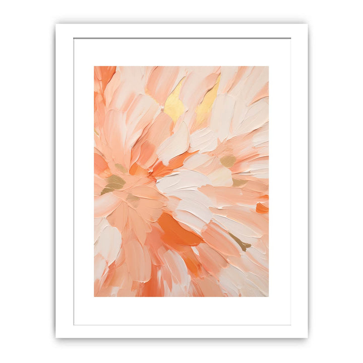 Peach Abstract Painting  Poster