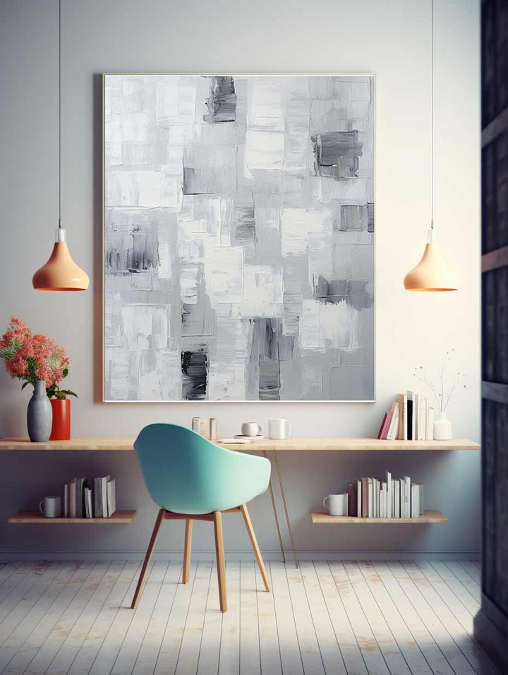 Abstract Painting Grey 