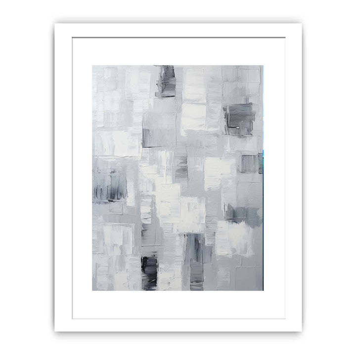 Abstract Painting Grey  Poster