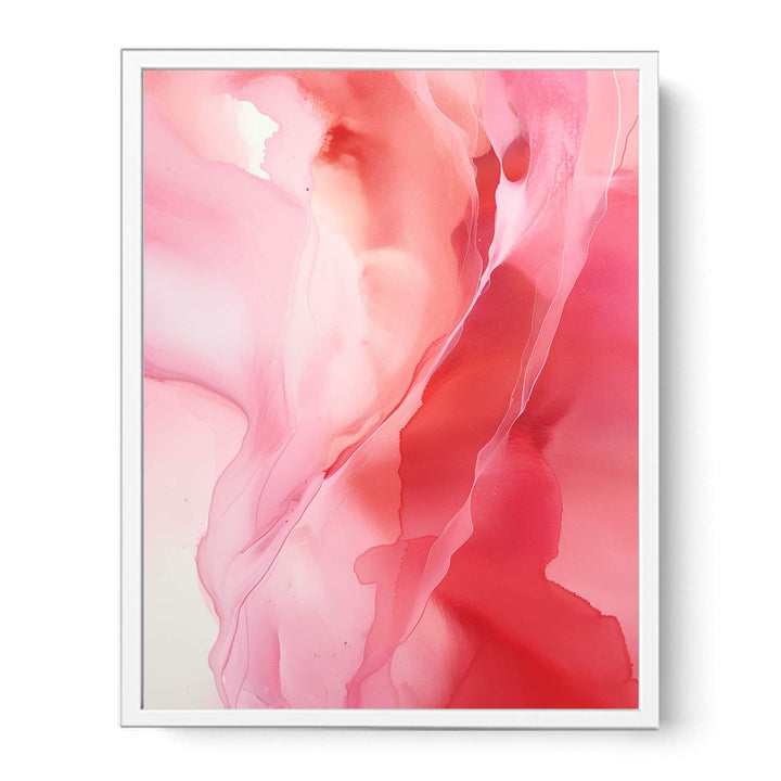 Abstract Pink And Red Painting  Canvas Print