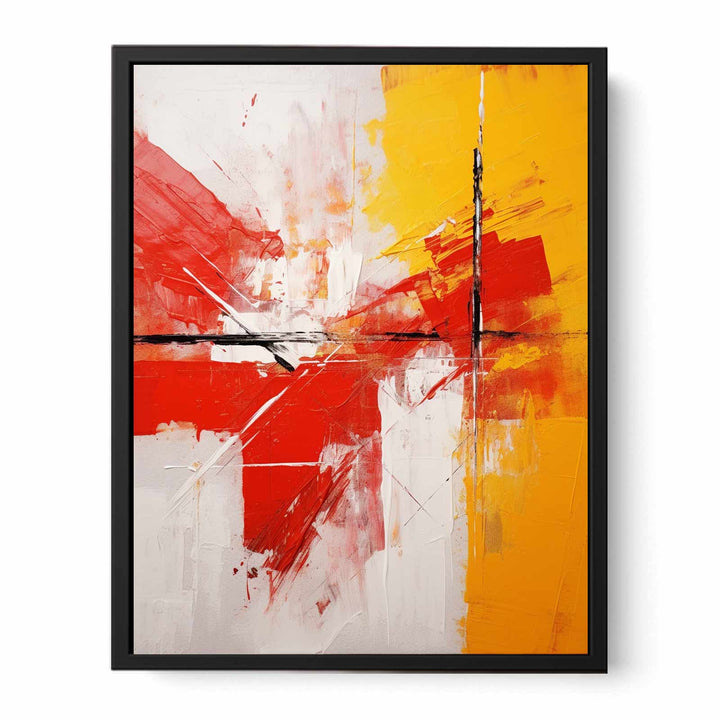 Abstract Painting Red And Yellow 