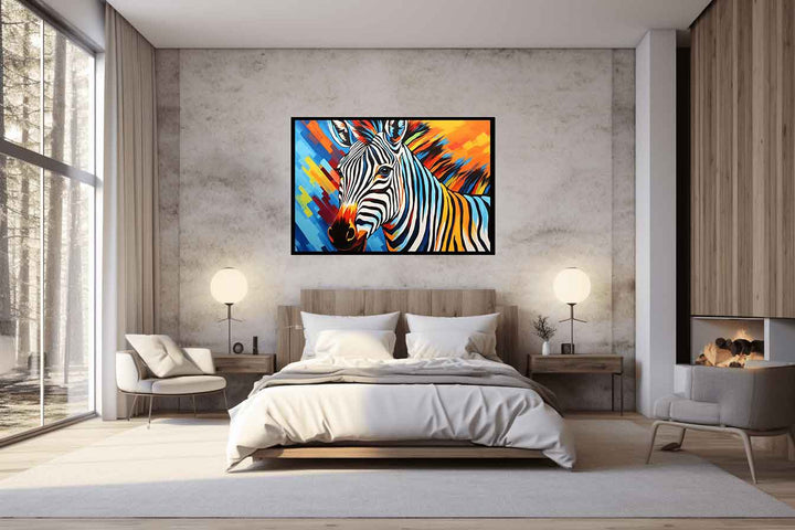 Modern art Zebra Painting  