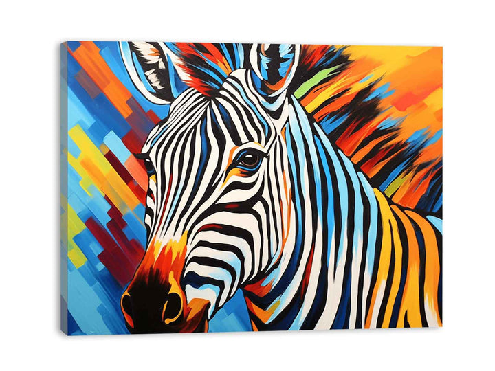 Modern art Zebra Painting  