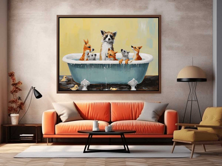 Two Boat Bubbles Modern Art Painting  