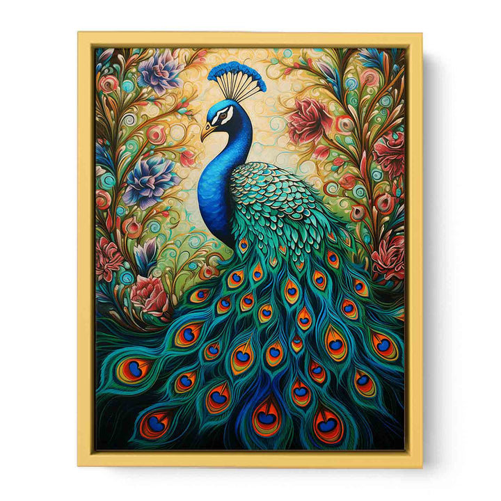 Peacock Modern Art Painting   Poster