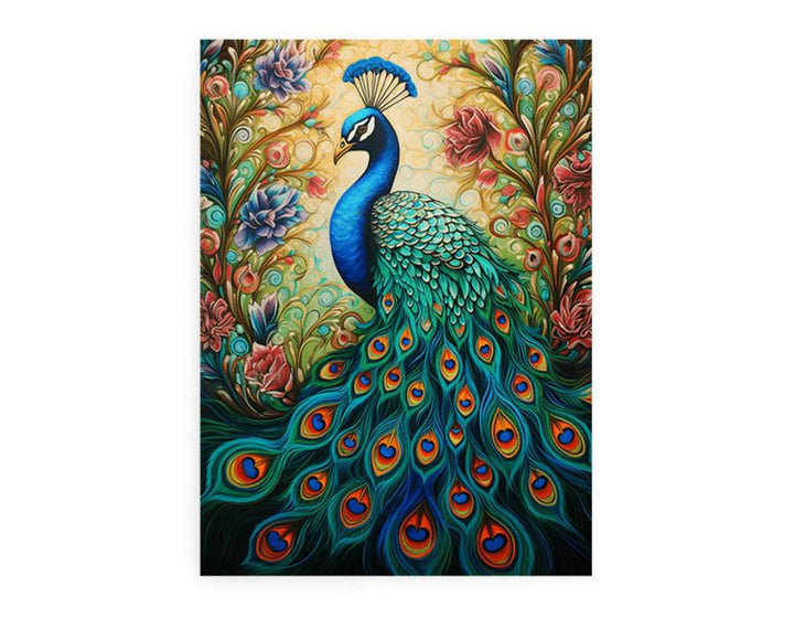 Peacock Modern Art Painting 