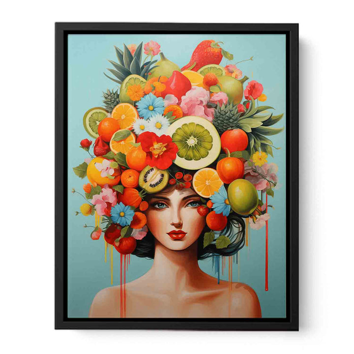 Girl Furniture Fruit Flower Modern Art  Painting  