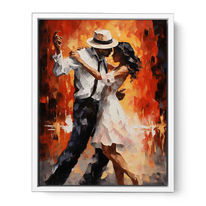 Modern Art  Couple Dancing Painting  Canvas Print