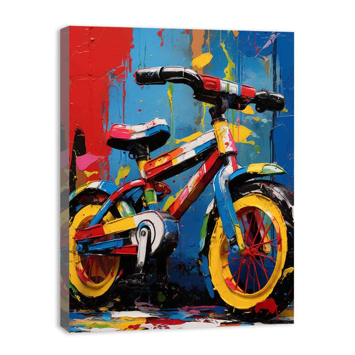 Modern Cycle Toy Art Painting 