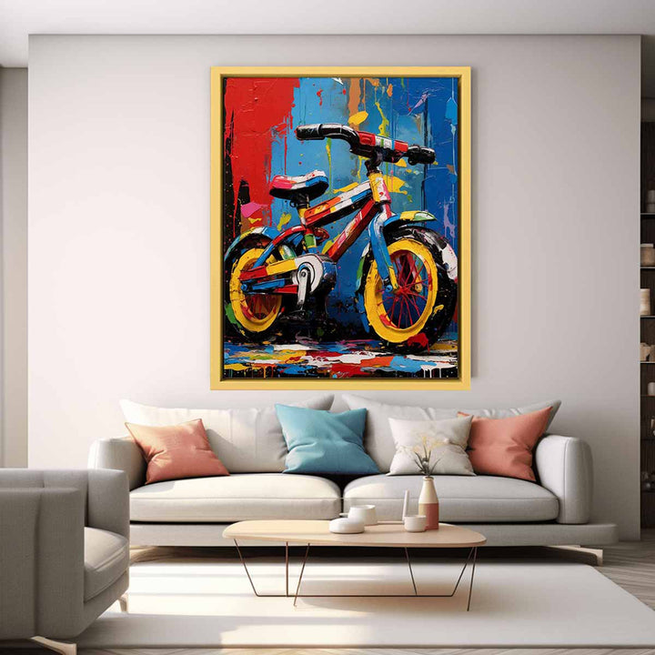 Modern Cycle Toy Art Painting 