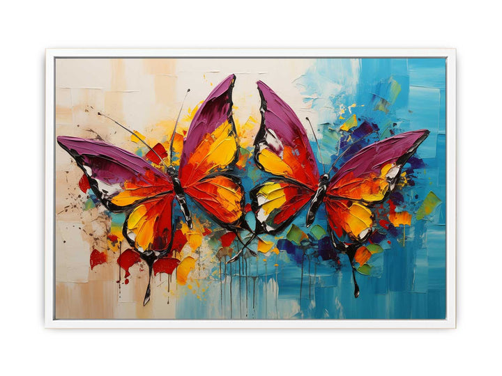 Modern Butterfly Art Painting Canvas Print