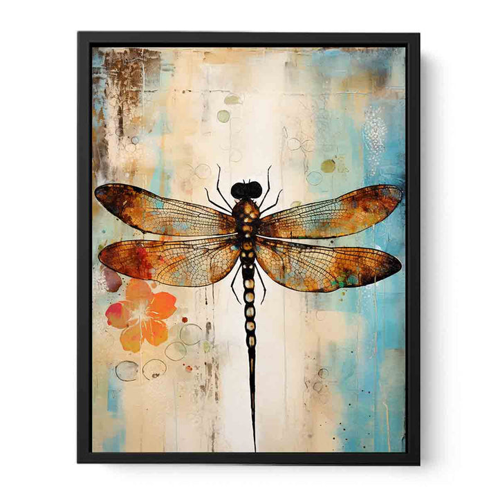 Modern Dragonfly Art Painting 