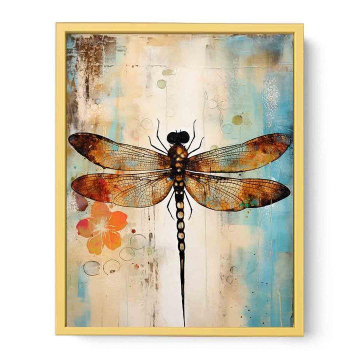 Modern Dragonfly Art Painting  Poster