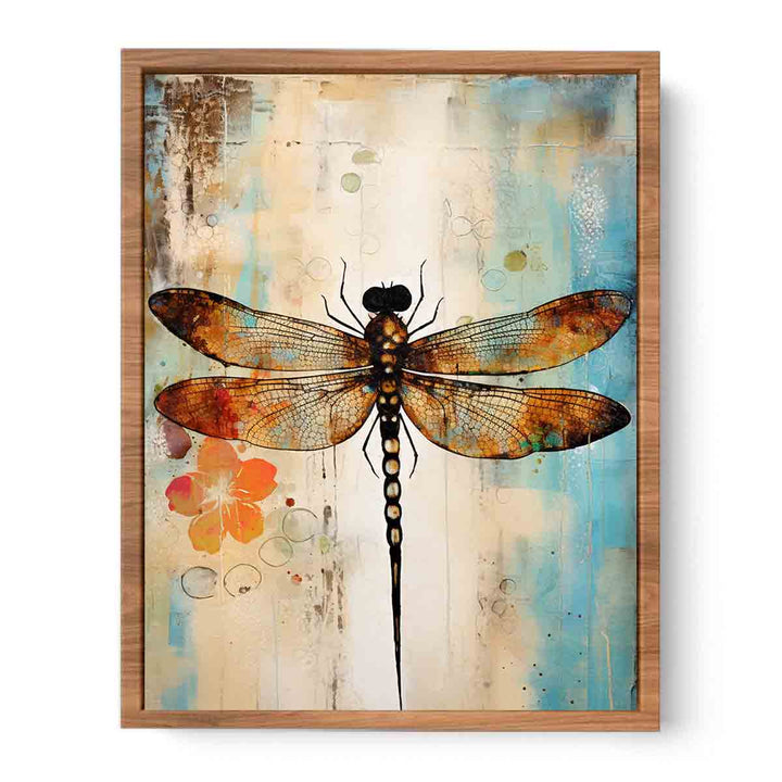 Modern Dragonfly Art Painting 