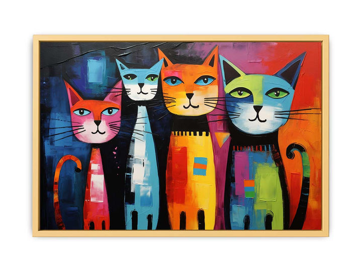 Cat Modern Art Painting  Poster