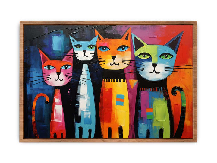 Cat Modern Art Painting 