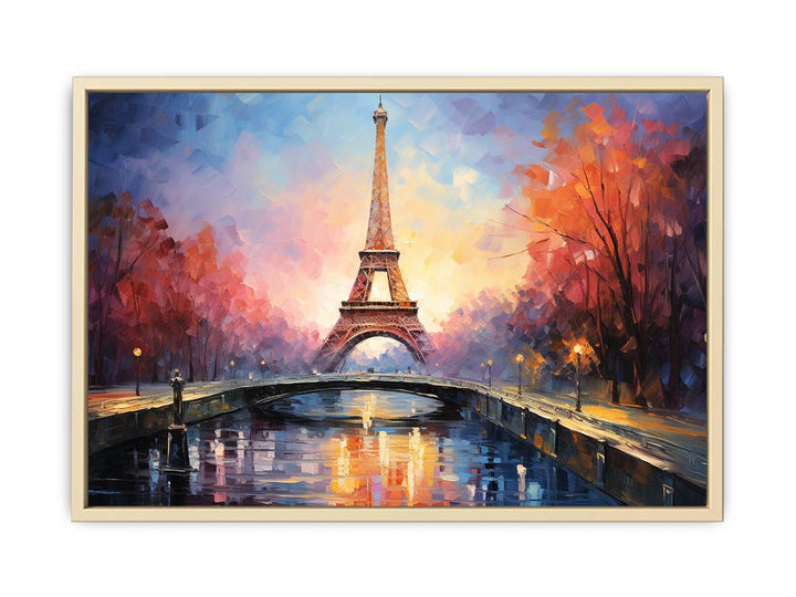 Eiffel Tower Artwork Framed Print