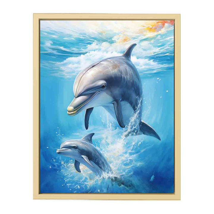 Dolphin Artwork Framed Print