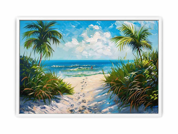 Beach Path  Framed Print