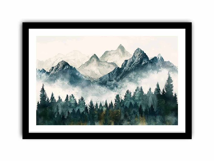 Peaks in the Valley   Art Print