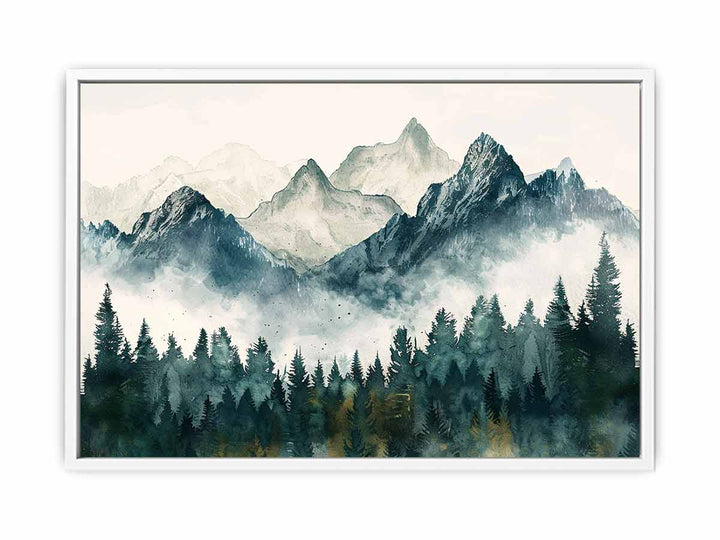 Peaks in the Valley  Framed Print