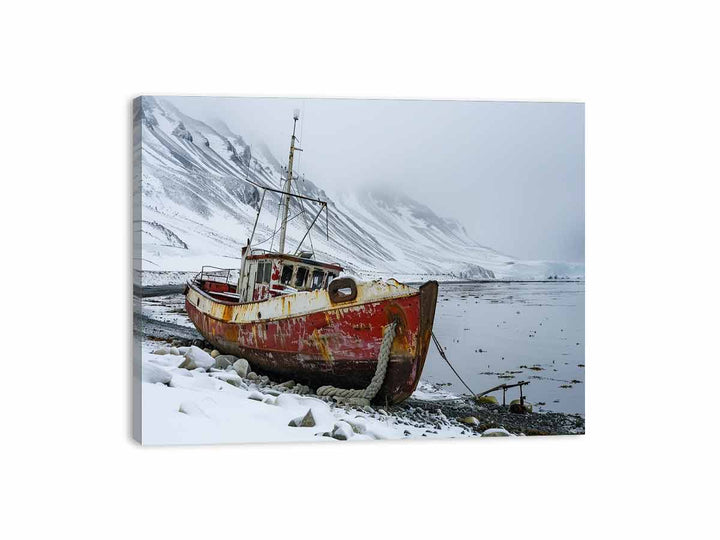 Winter Fishing Canvas Print