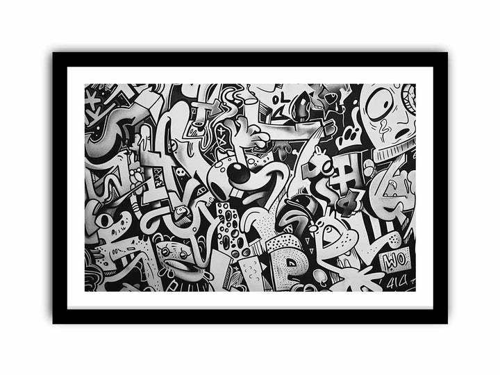 Cartoon Graffiti  Art Print