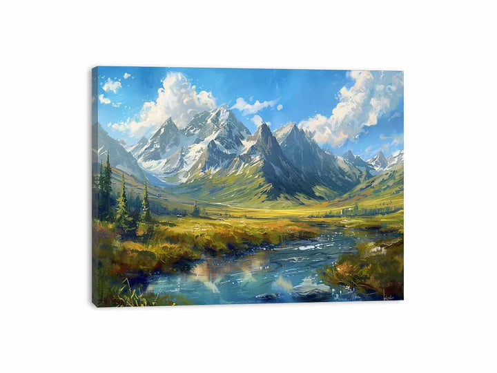 Peaks in the Valley Canvas Print