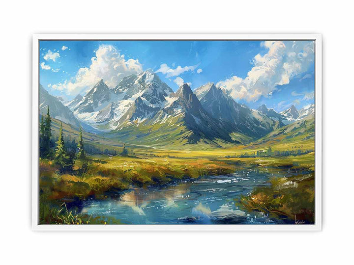 Peaks in the Valley Framed Print