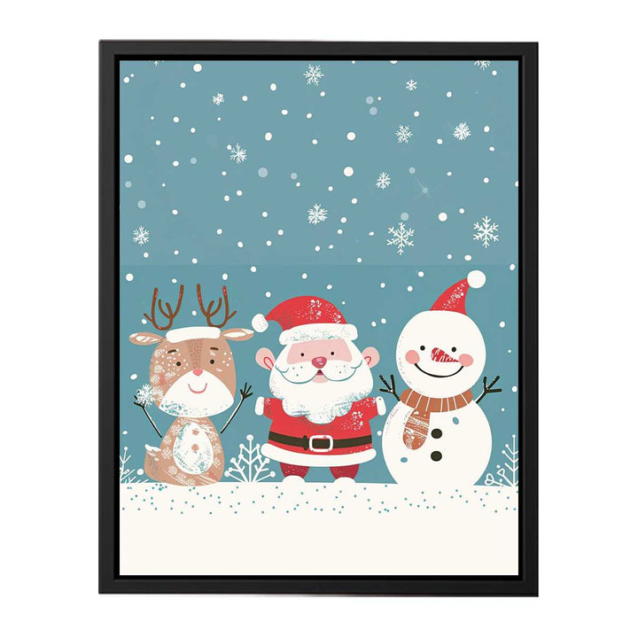 Santa Friends  Painting