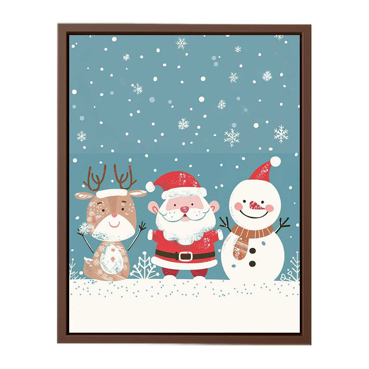 Santa Friends  Poster