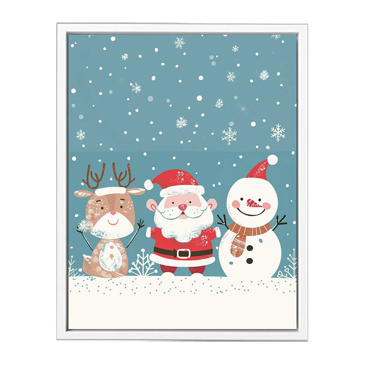 Santa Friends Framed Print