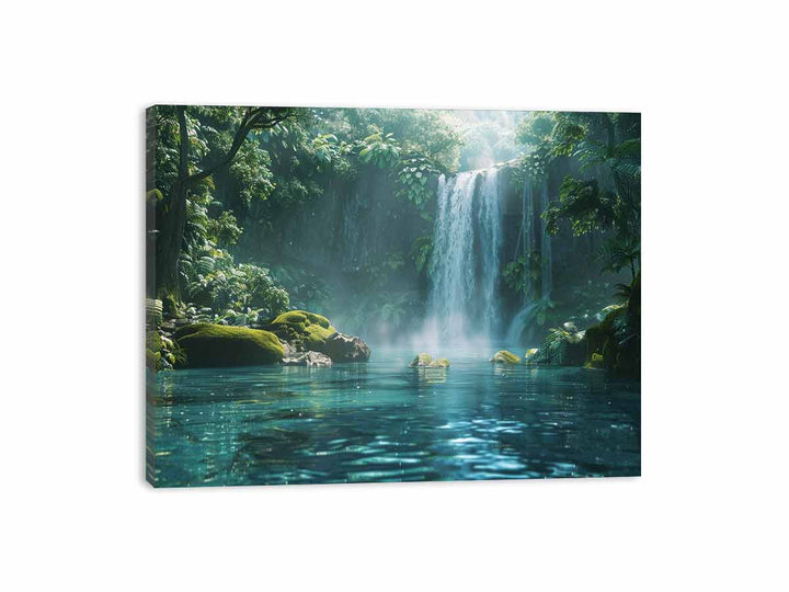 Misty Rainforest Canvas Print