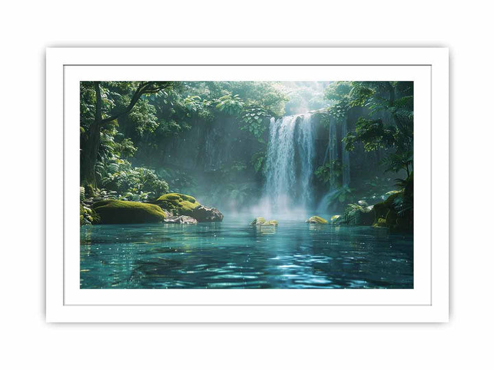 Misty Rainforest Streched canvas