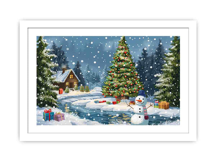 Christmas Landscape Streched canvas