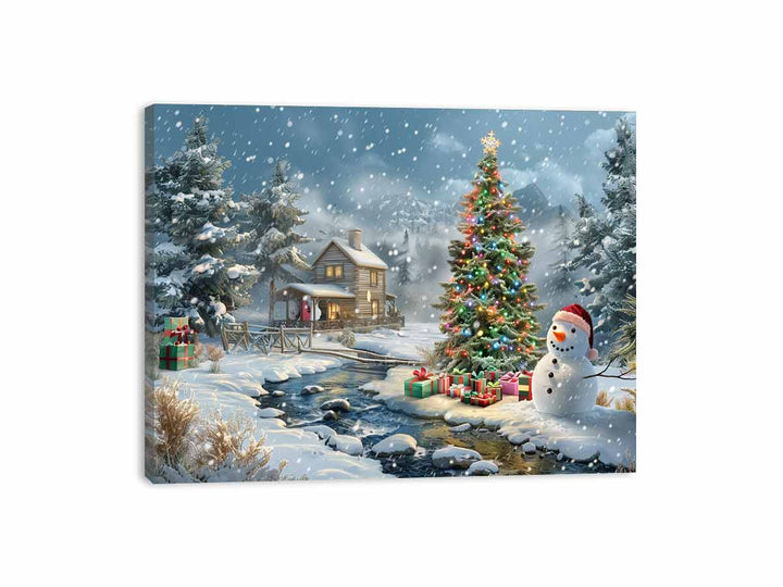 Festive Scene Canvas Print