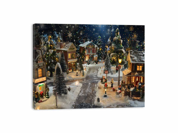 Christmas Town Canvas Print