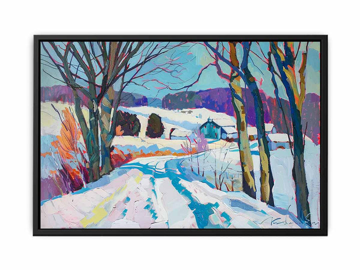 Snow Landscape  Painting