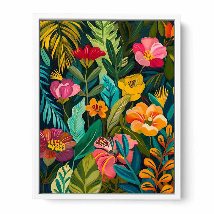 Vibrant Garden Framed Print