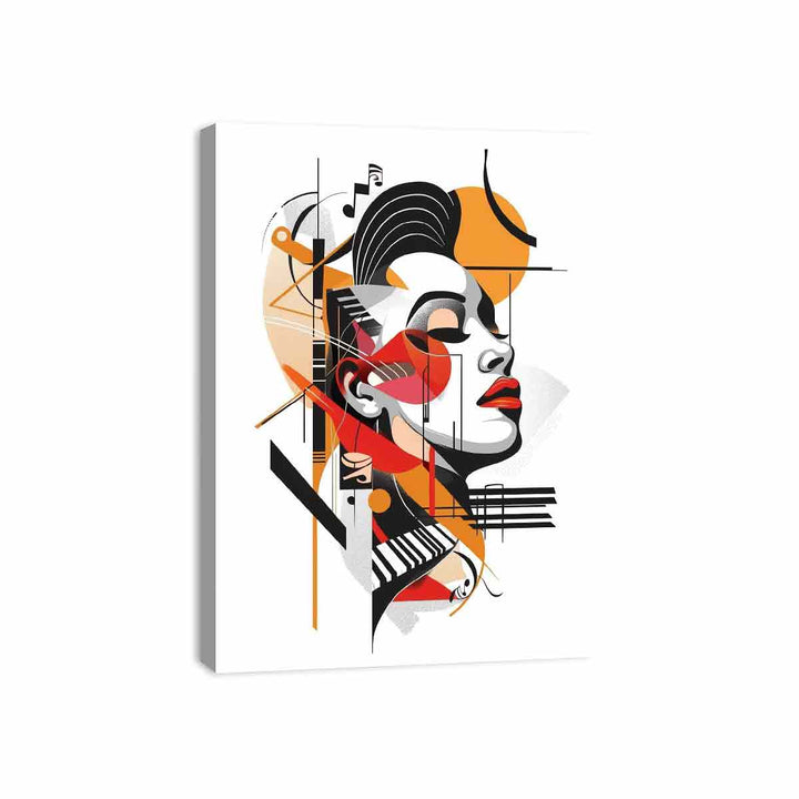 Abstract Face Canvas Print